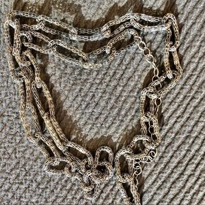 Uno de 50 silver long necklace